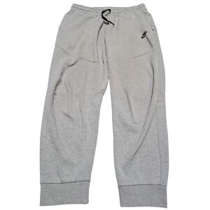 Nike Joggers Mens XL Grey Tech‎ Fleece Tapered Sweatpants Athletic Streetwear